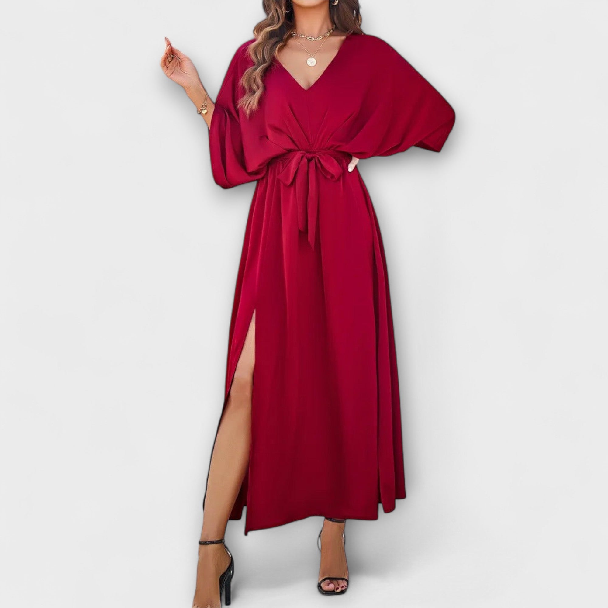 Sabrina | Robe maxi avec décolleté en V