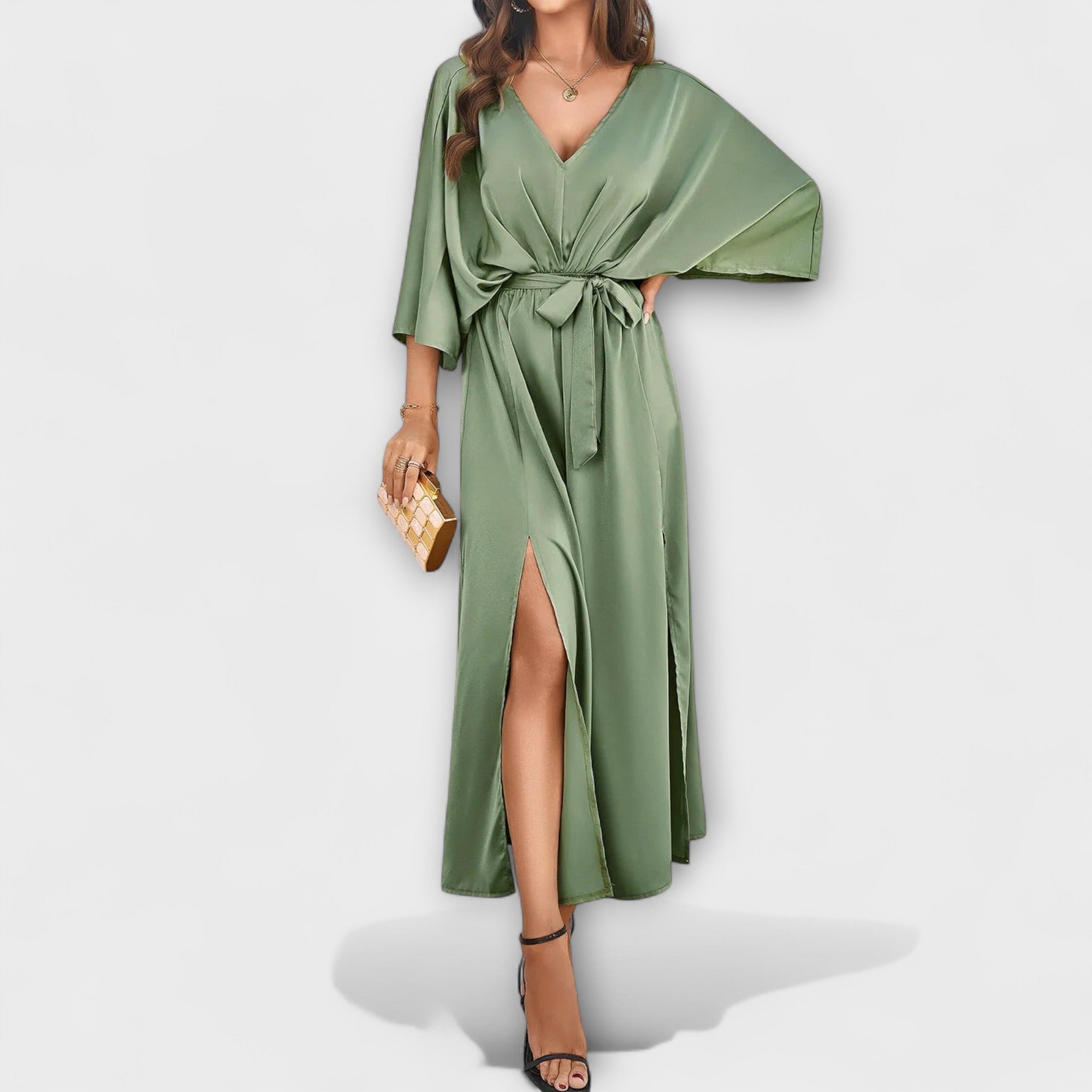 Sabrina | Robe maxi avec décolleté en V