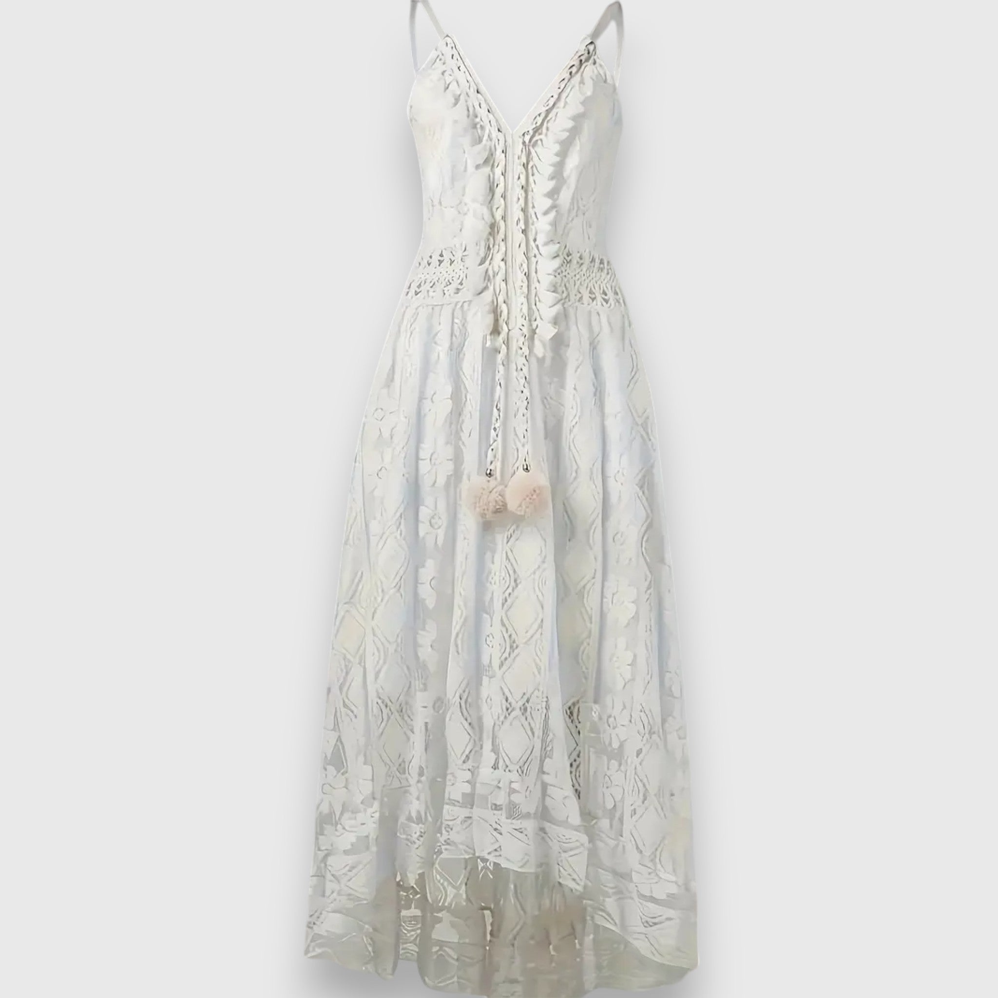 Fleur | Robe longue en dentelle bohème