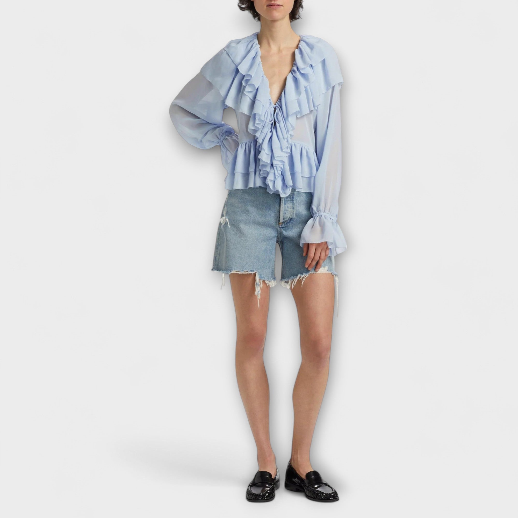 Martha | Chemisier Rüschenshirt Soraya