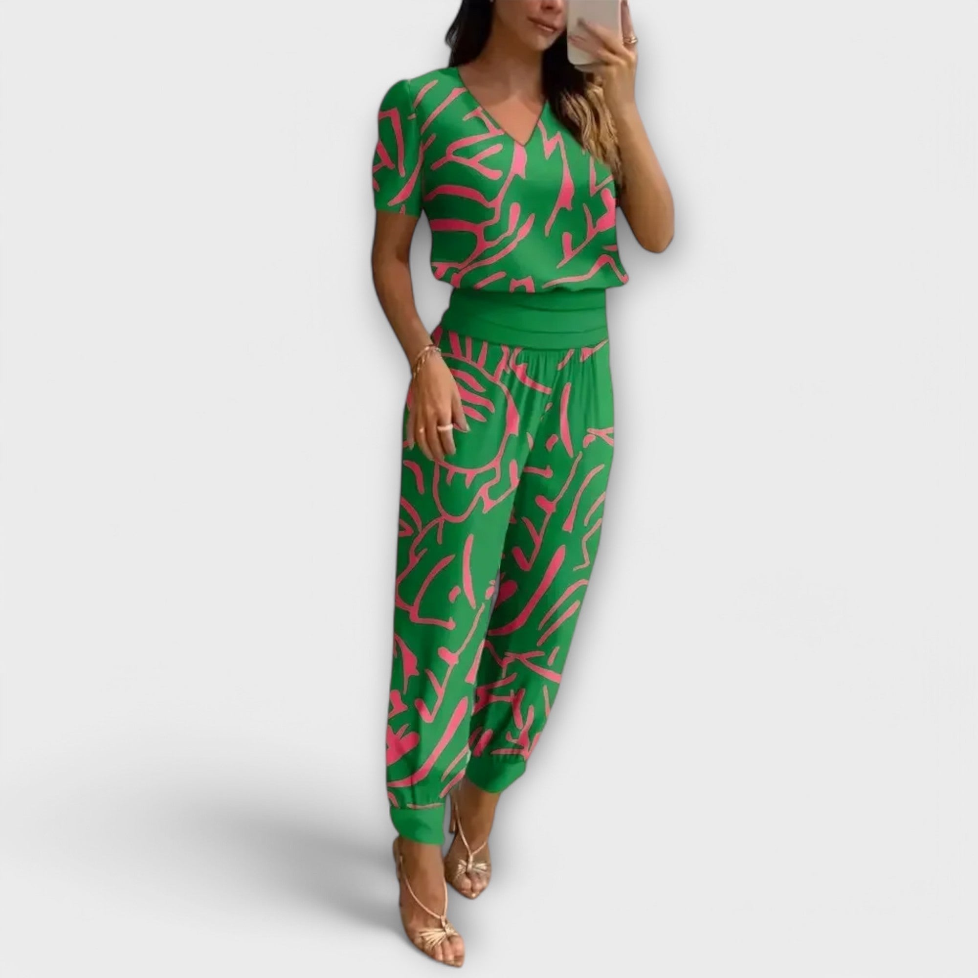 Irmelin | Ensemble Élégant avec Top et Pantalon